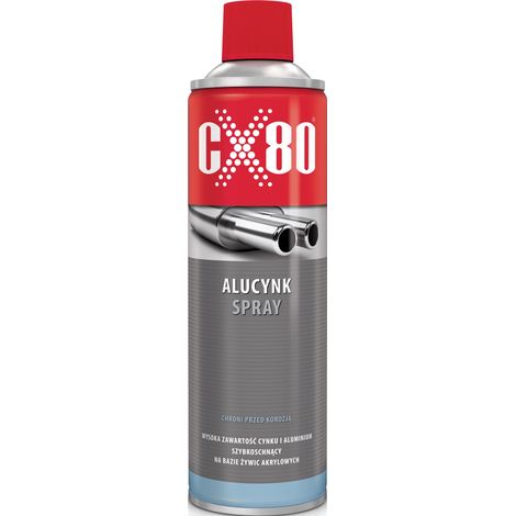 CX80 ALU zinc - protection anticorrosion en spray, aérosol de 500 ml, protection professionnelle
