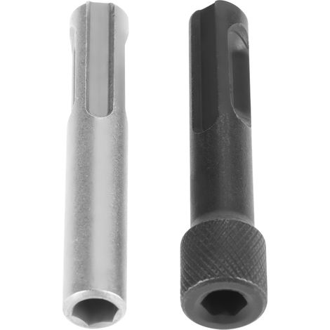 2 adaptateurs de douille porte-embouts de tournevis SDS magnétiques portables à tige hexagonale de 1/4" (1/5)