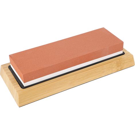 Ensemble de pierres à aiguiser pour couteaux de cuisine avec socle, guide d'angle, grain 3000/8000, pierre à aiguiser en corindon blanc (1/5)