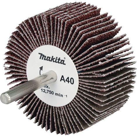 D-75839 Spazzola carte abrasive trapano, Ø60 x 30 mm, A40