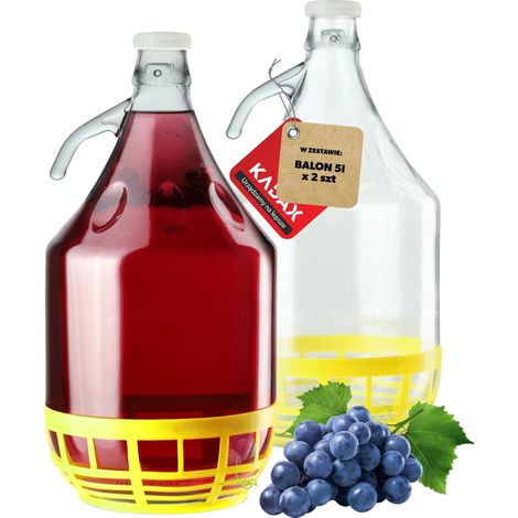 Botella de vino tipo globo, capacidad de 5 litros, material de vidrio, estructura transparente, resistente a insectos y polvo, certificada por FCM. (1/5)