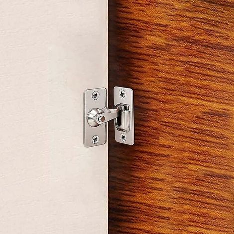 304 Edelstahl 90 Grad rechtwinkliger Schnallenhaken Riegelhaken für Schiebetürriegel Hardware Haushaltszubehör (1/5)