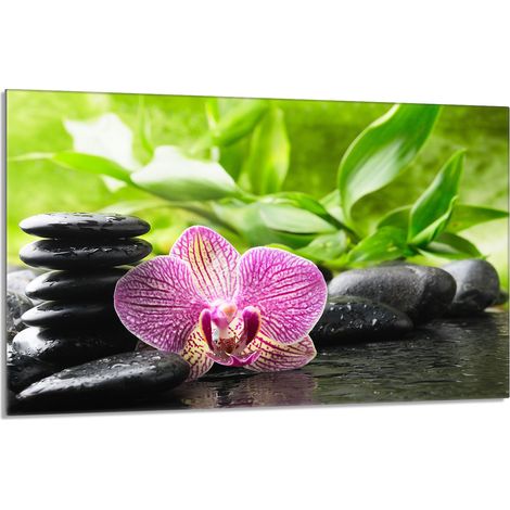 Glasschutzplatte für den Herd 80x52 Orchidea (1/5)