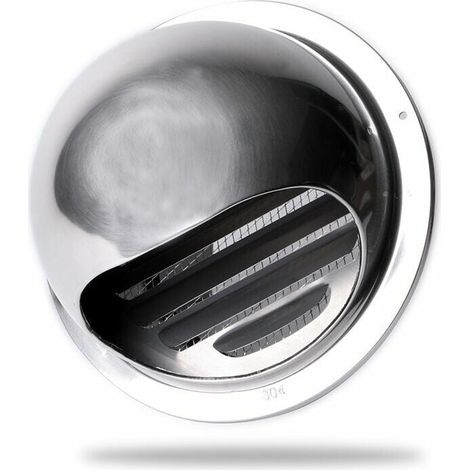 Griglia di ventilazione in acciaio inox da 100 mm per sistemi di ventilazione meccanica – zanzariera – facile installazione per sistemi di ventilazione – per uso esterno (1/5)