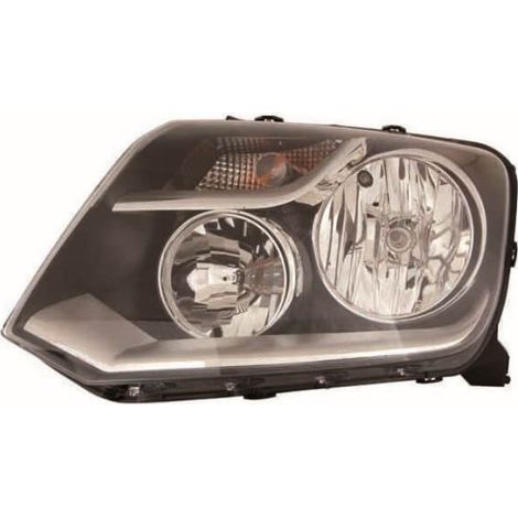 Phare avant gauche manuel H7/H1 base noire Volkswagen Amarok 2010-2012