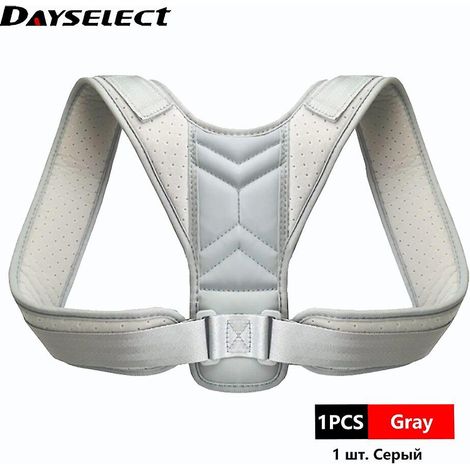 Ceinture correctrice de posture réglable pour le dos et les épaules, soutien de la clavicule et de la colonne vertébrale, remodelage du corps, usage à domicile, au bureau ou en sport, orthèse cervical (1/5)