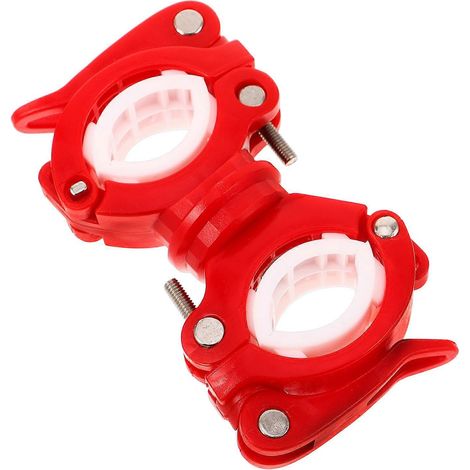 Support de lampe torche pour vélo et trottinette, conception à double trou, dimensions : 10,00 x 5,50 x 3,00 cm (1/5)