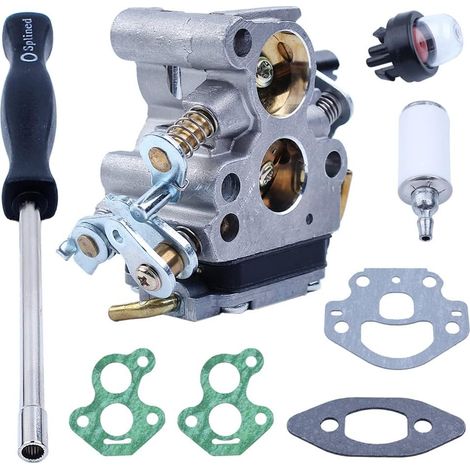 Kit joints de carburateur avec tournevis pour tronçonneuse Husqvarna 240, 235, 236, 236E, 240E 574719402 574 71 94 02 545072601 545 07 26 01 530054884 530 00 01 5 48-38 cm (1/5)
