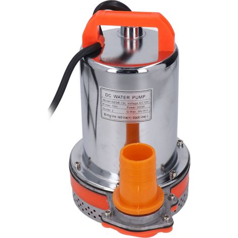 Pompe immergée acier inoxydable et cuivre rouge fil isolé pour industrie agriculture DC12V 300W (1/5)