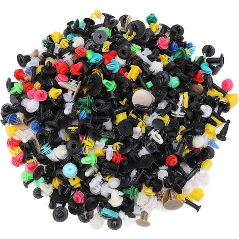 Kit de 1000 fixations à rivets et clips - Universel et compatible avec les pare-chocs, portes et bas de caisse de voiture (1/5)