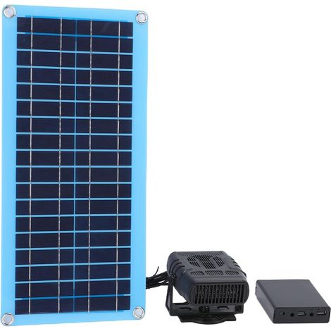 Solar Powered Heater with Monocrystalline Solar Panel 30W, Compact and Portable Hot Air Settings for Chicken Coop and Pet Shop, White Plastic (1/5)