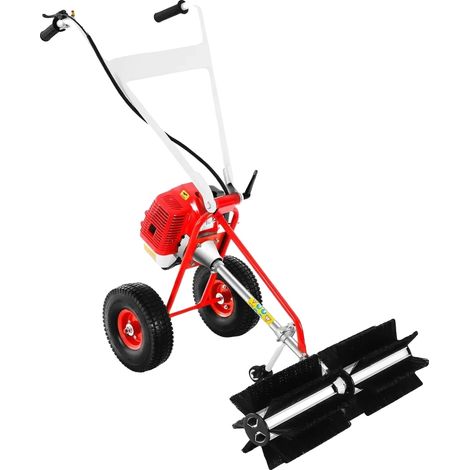 Barredora, motor de 1,7 HP, ancho de limpieza de 23,6 pulgadas, color rojo. (1/2)