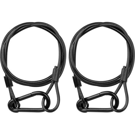 Sicherheitsringe für Bühnenbeleuchtung (2er-Set), 70 cm lang, an einer horizontalen Stange aufgehängt. (1/5)