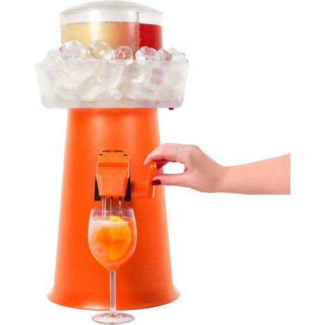 SPRIZZER la máquina innovadora para un Spritz perfecto en 5 segundos directamente en el vaso Sin electricidad ni pilas Máquina ideal para preparar su Spritz perfecto Naranja