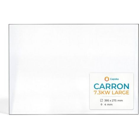 Vitre Carron 7.3KW LARGE - Verre Rectangle pour poêle à bois - 395 x 275 mm (L1 x H1) - 4 mm (1/5)