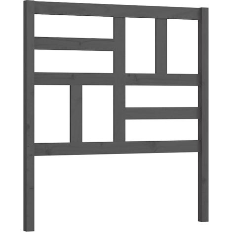 Maison Exclusive - Cabecero de cama madera maciza de pino gris 81 (1/5)