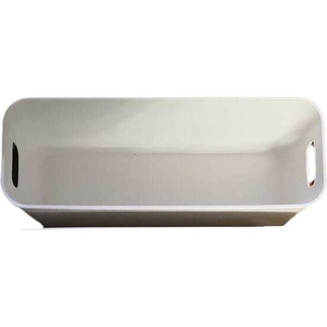 Bac de rangement en plastique avec poignée, boîte de bureau, organisateur de bureau multifonction pour organiser la coque de téléphone, les chaussettes cosmétiques et les cils (1/5)