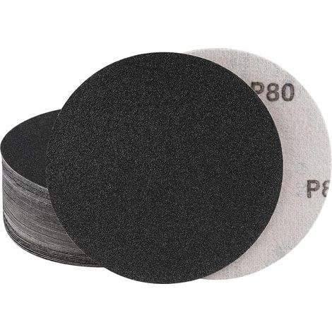 Schleifscheiben 150mm Klett lochfrei nass Auto 30 stück 80 körnung (1/5)