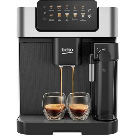 Beko Máquina de café superautomática negro diseño en acero inox (1/3)