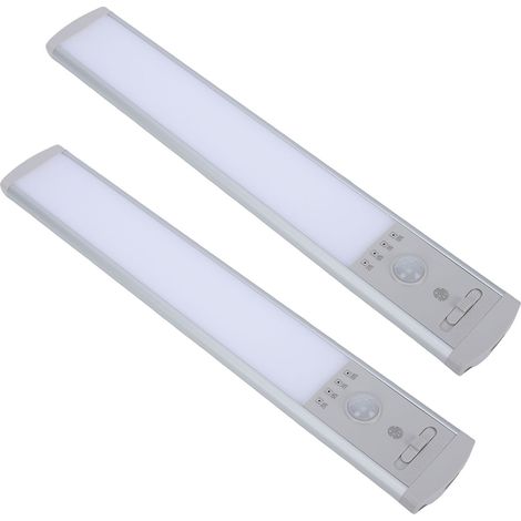 Éclairage sous-meuble magnétique sans fil avec capteur de mouvement, éclairage de placard pour escaliers de cuisine, paquet de 2
