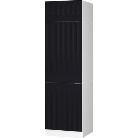 Armadio frigorifero Fame-Line, Nero rigato, 60 cm, Vicco