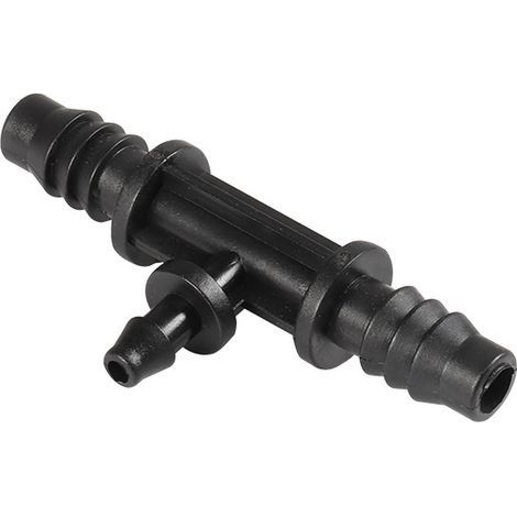 Lot de 5 raccords de tuyau goutte à goutte cannelés de 4 mm et 7 mm de diamètre intérieur pour système d'irrigation agricole de jardin (1/5)