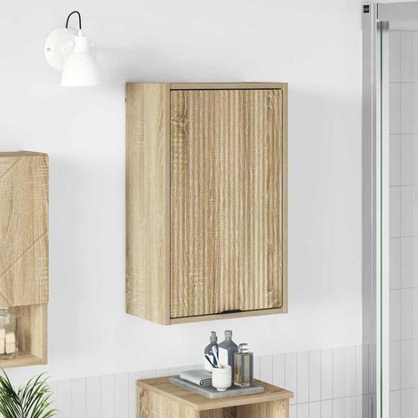 Badezimmerschrank Wandmontiert Sonoma-Eiche 39 x 23,5 x 65 cm vidaXL (1/5)