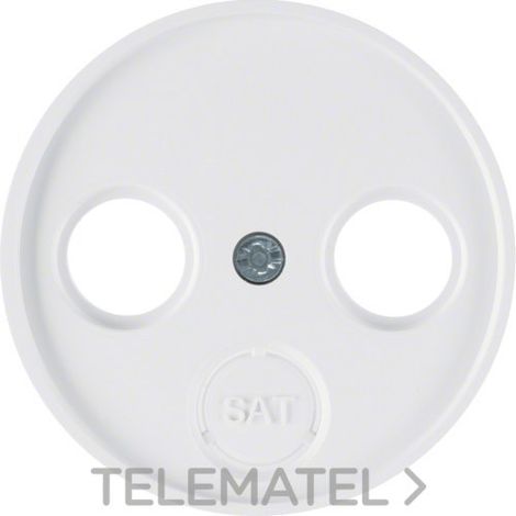 Tapa para toma de TV Berker by Hager 12032089 Blanco Brillo