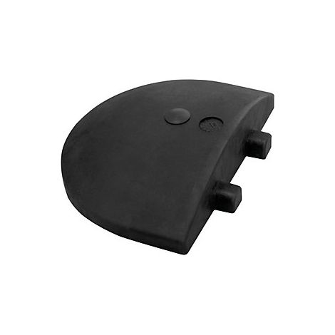 Remate  negro  para velocidad máx recomendada de 10 km/h