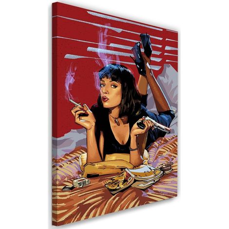 Tableau Pulp fiction Uma Thurman - 70 x 100 cm (1/5)