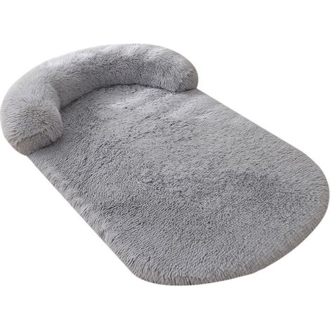 Abnehmbares weiches Plüsch-Hundebett, waschbar, rutschfest, bequem und warm, Größe L 100x75 cm (1/4)