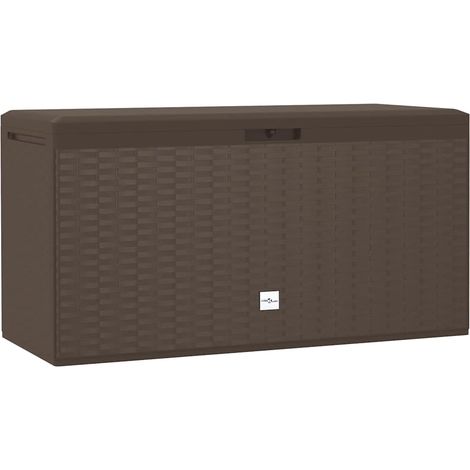 Boîte de rangement de jardin,Coffre de rangement Marron 114x47x60 cm CFW106943 (1/5)