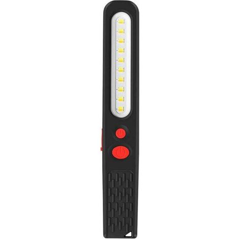Lampe de Travail LED Rechargeable, Lumière combinée Double Couleur Lampe d'inspection 2 en 1 COB LED Torche Lampe avec Double Magnétique pour Auto Garage Atelier Camping Bricolage etc (1/4)