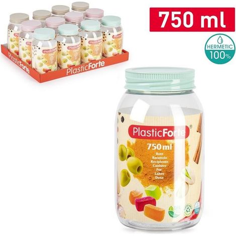 1 Pezzo Barattolo da Cucina Multiuso in Plastica Classic 750 ml Vari Colori (1/3)
