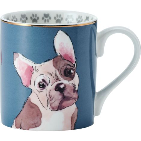 Mikasa Mug de porcelaine avec defrench bulldog design, 280 ml