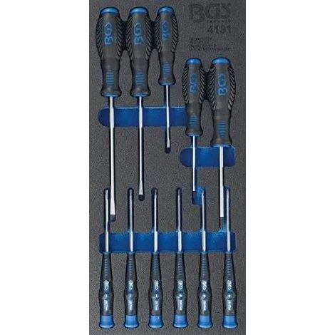 Bgs Juego de destornilladores profesional multicolor 11 piezas