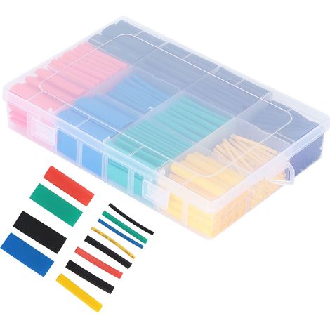 530 Pièces de Tubes Thermorétractables Multicolores pour Câbles Électriques - Protection et Isolation (1/5)