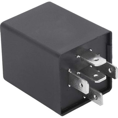 Relais Clignotant LED - 12 V 24 V - Réglable Fréquence Clignotement - Pour Voitures et Motocyclettes - 3 Broches - 1 Pièce (1/5)