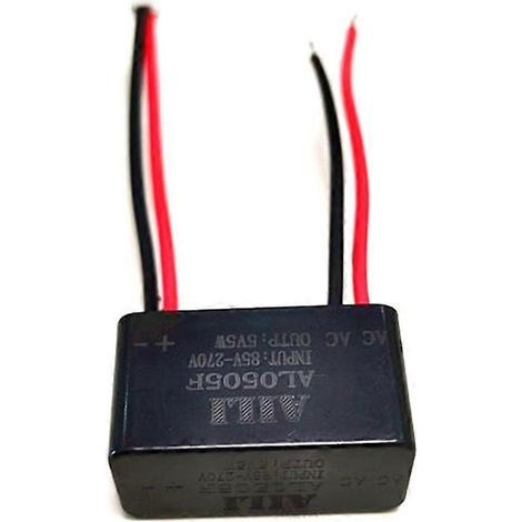 Minitransformador de 220 V CA a 5 V CC/1 A 5 W, resistente al agua, para iluminación, moldeado en epoxi, módulo de fuente de alimentación con interruptor de aislamiento.