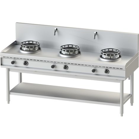 WOK GAZ SERIE 700 - 3 BRULEURS - 3 X 13 KW - NAYATI