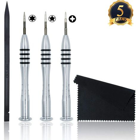 Professionelles 5-in-1-Schraubendreher-Toolkit für MacBook Pro/Air mit Retina Tri-Wing Phillips Pentalobe 5 Torx T5/T6 (1/5)