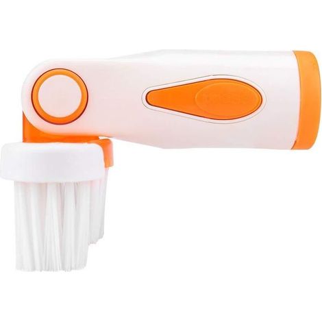 Cepillo portátil para piscinas, removedor de algas, limpiador de paredes, herramienta de limpieza de piscinas, color naranja, 1 pieza. (1/5)