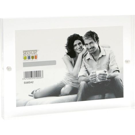 Deknudt Frames S58SA2 - Cornice portafoto in Vetro, per Foto 15 x 20 cm, 21 x 16 x 2,8 cm (1/5)