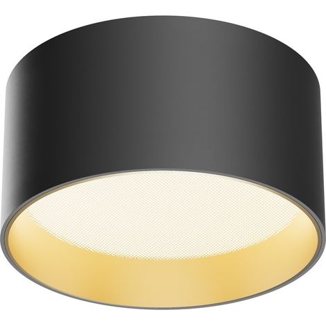 Maytoni Vega Spot encastrable en saillie noir et or mat 3000 K 1030 lm (1/2)