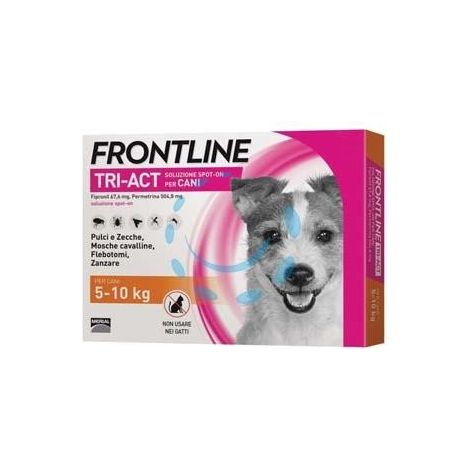 FRONTLINE TRI-ACT SPOT-ON PER CANI "S" - in confezione da 6 pipette