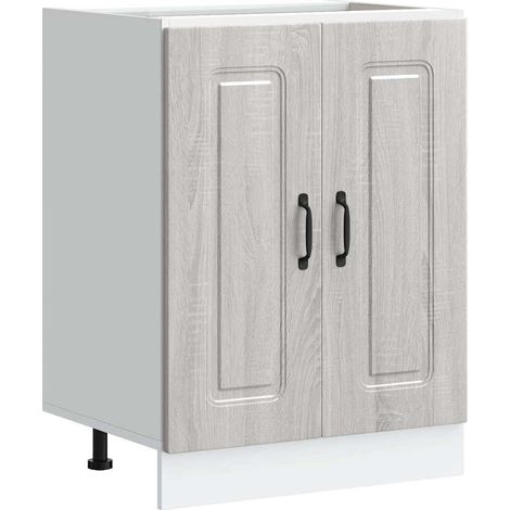 Maison Exclusive - Mobile base lavello Kalmar Grigio Sonoma 60x46x81,5 cm