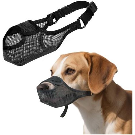 1 muselière pour chien, respirante, pour grands chiens, réglable, pour protéger contre les aboiements, taille XXL (1/5)