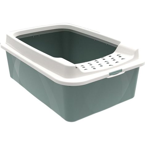 Rotho Bonnie Gato Bandeja higiénica abierta Verde, Gris (1/3)