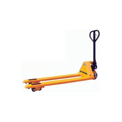 Transpalette manuel 1800 kg Ayerbe 580750 avec fourches longues (1/3)