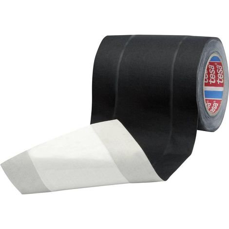 Tesa Tunnelband cinta adhesiva negra 150 mm 25 m